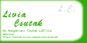 livia csutak business card